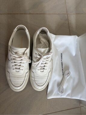 Common Projects Women White BBall Leather Sneakers